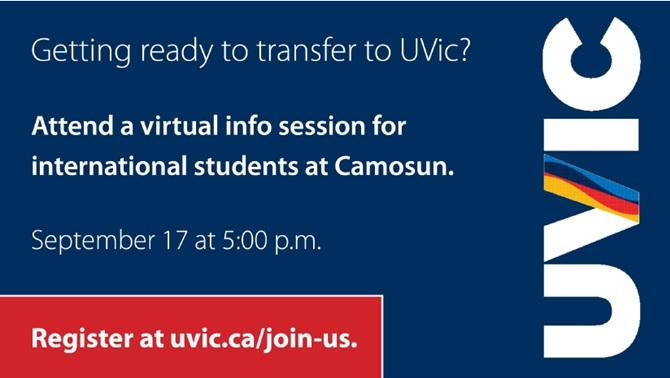Transfer to UVic: Virtual Event